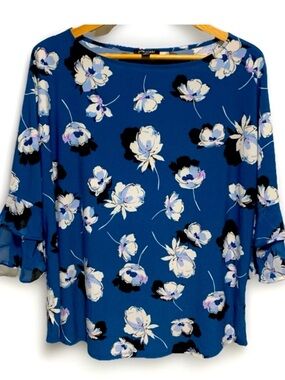 Roz & Ali Women's Floral Print Blouse